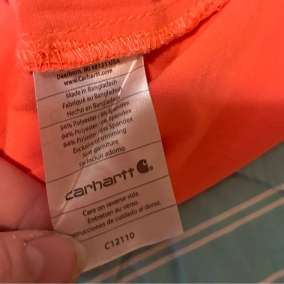 Carhartt Force Cross Flex V-Neck Scrub Top Large - Picture 6 of 10